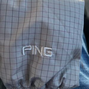 Ping Beige Plaid Golf Jacket XL new without tags